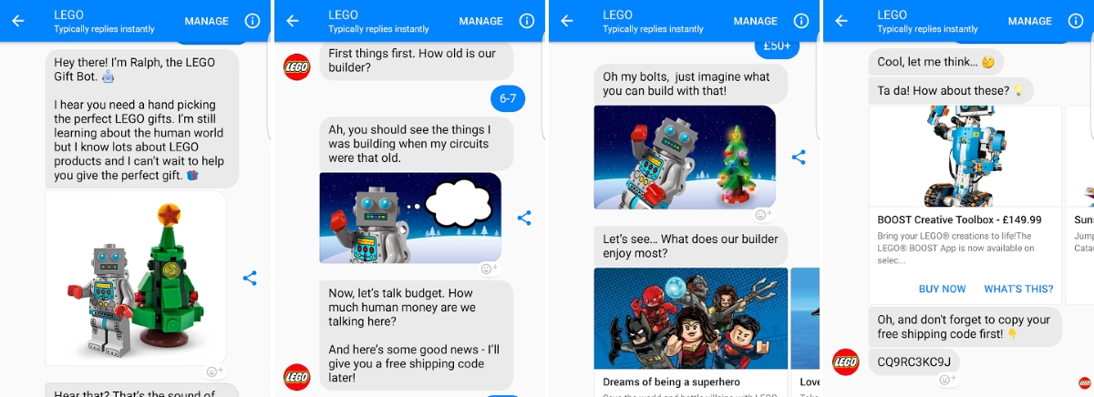 Lego introduces Ralph - a Messenger chatbot to help you decide what to buy  for Christmas - Mobile Marketing Magazine
