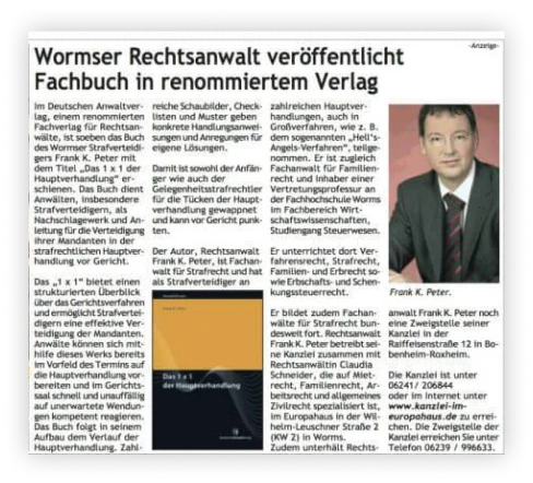 newspaper publication