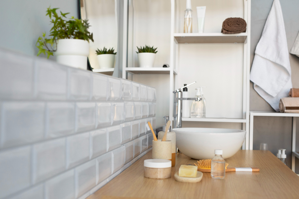 Meuble de salle de bain à la bonne hauteur