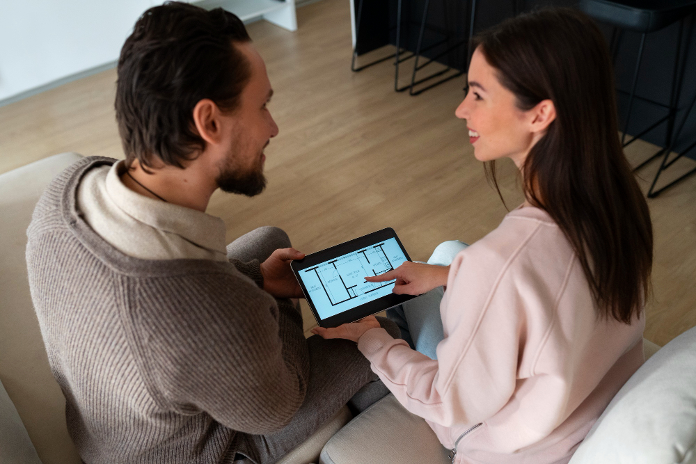 Thermicienne qui présente un audit énergétique en 2026