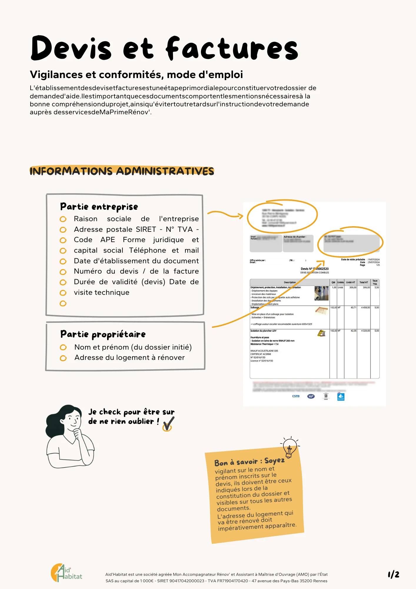 Guide des bonnes pratiques pour vérifier la validité des devis et des factures pour un projet de rénovation