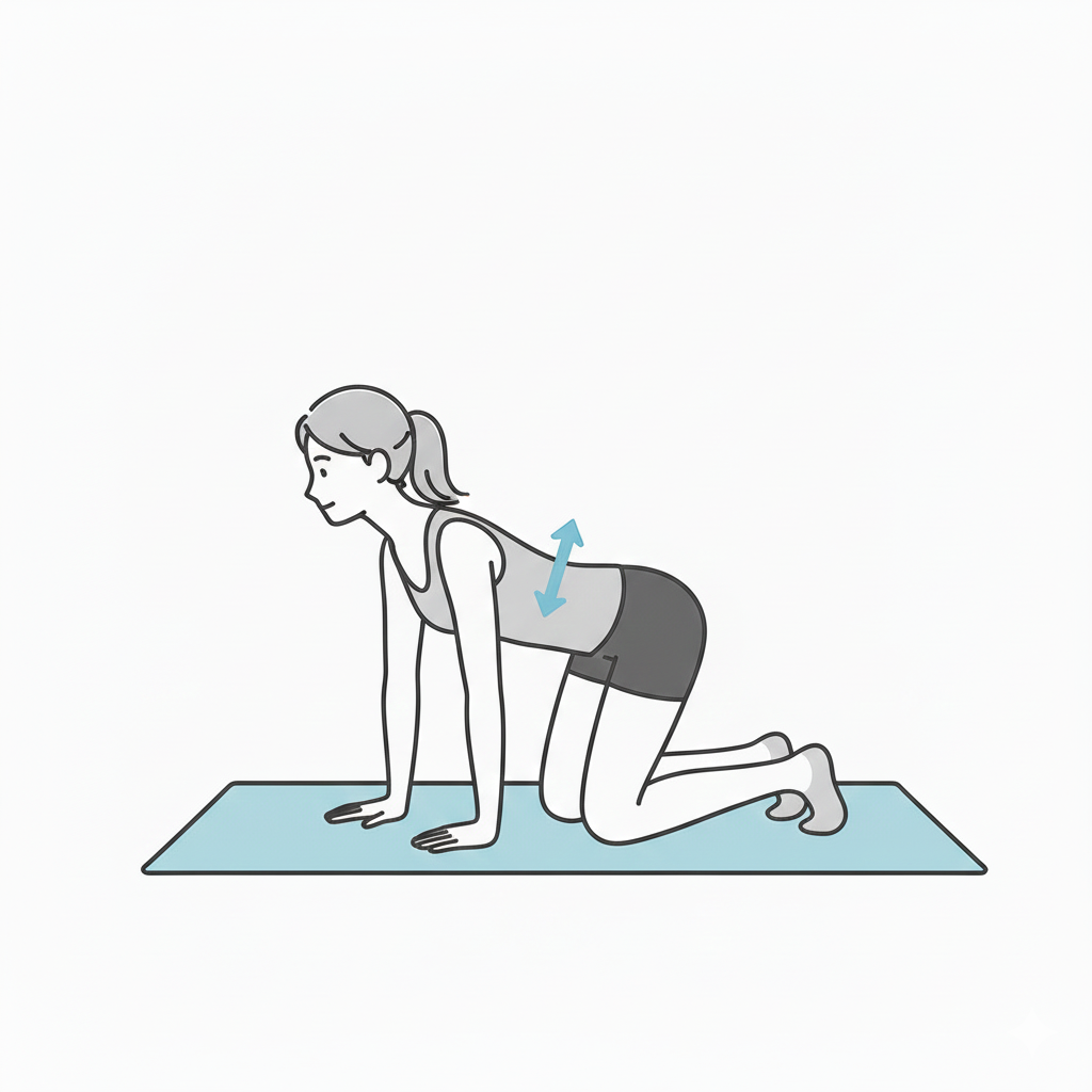 Grafik 4 - Bauchspannung im Vierfüßlerstand