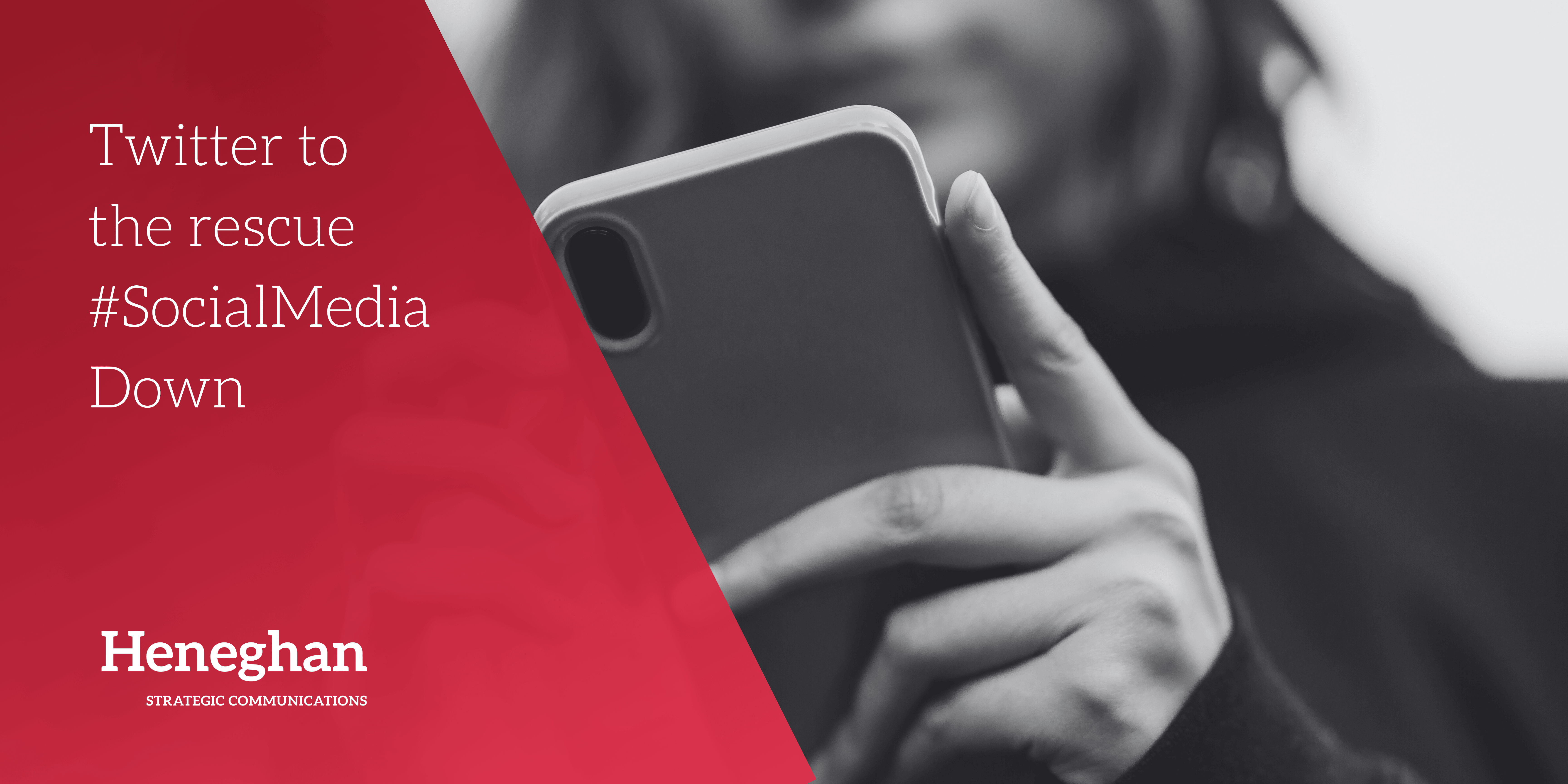 Twitter to the rescue - #SocialMediaDown