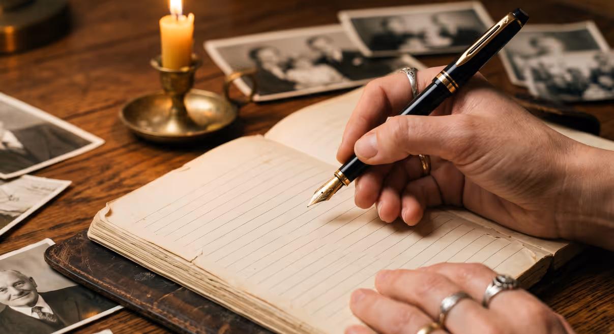A women biting her hair looking nervous