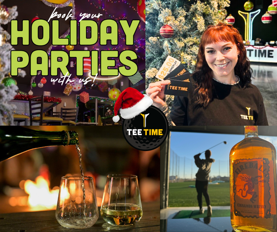 TeeTime Holiday Parties and Gift Cards and Specials