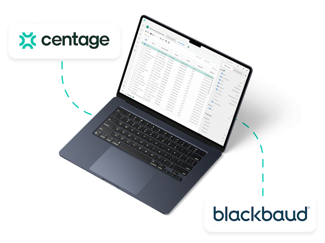 Centage integrates with Blackbaud Financial Edge NXT