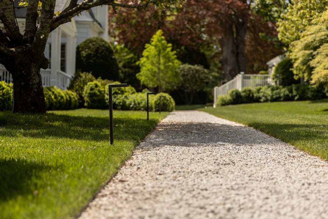 stone walkway installation