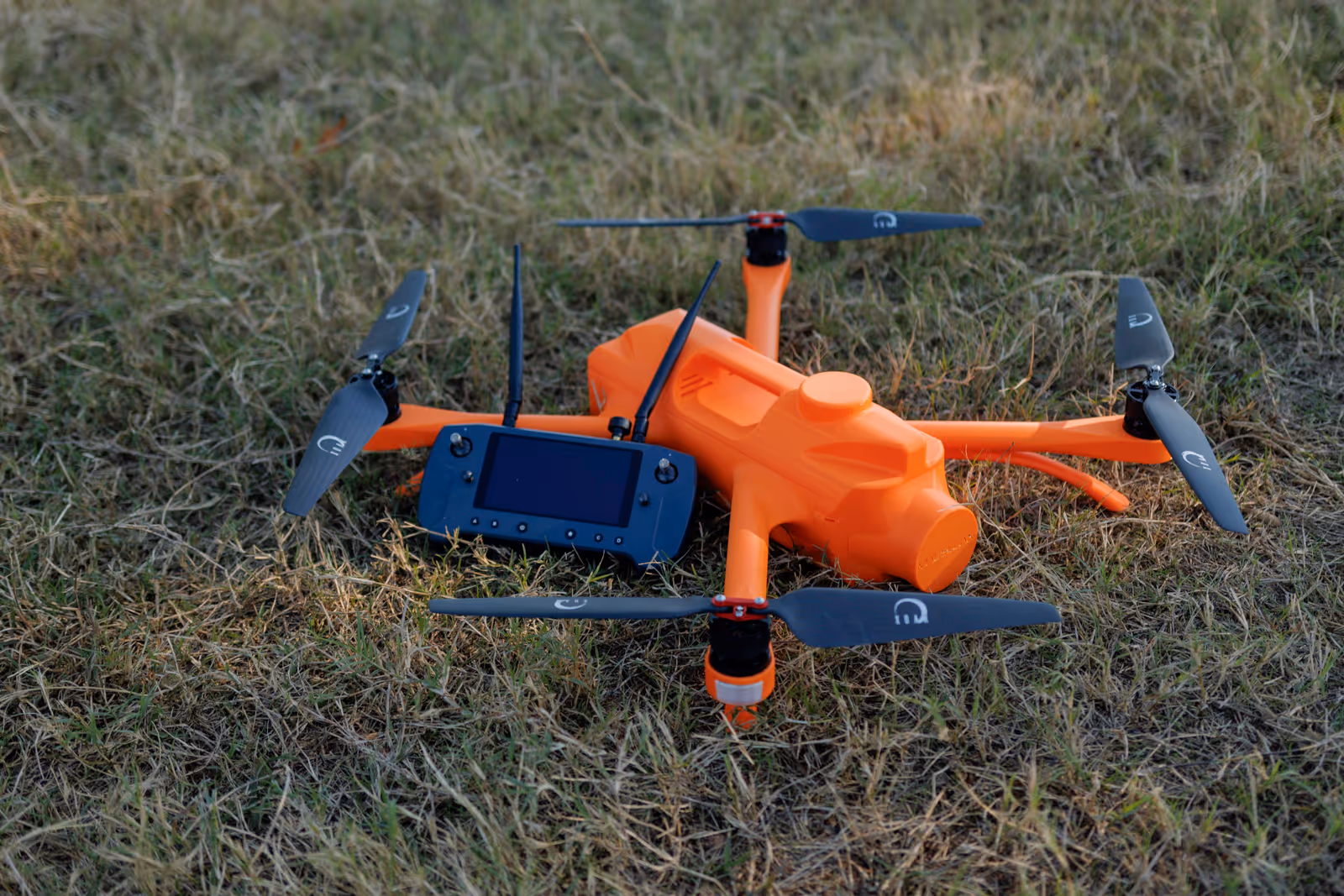 Shot of Magellan sitting on ground