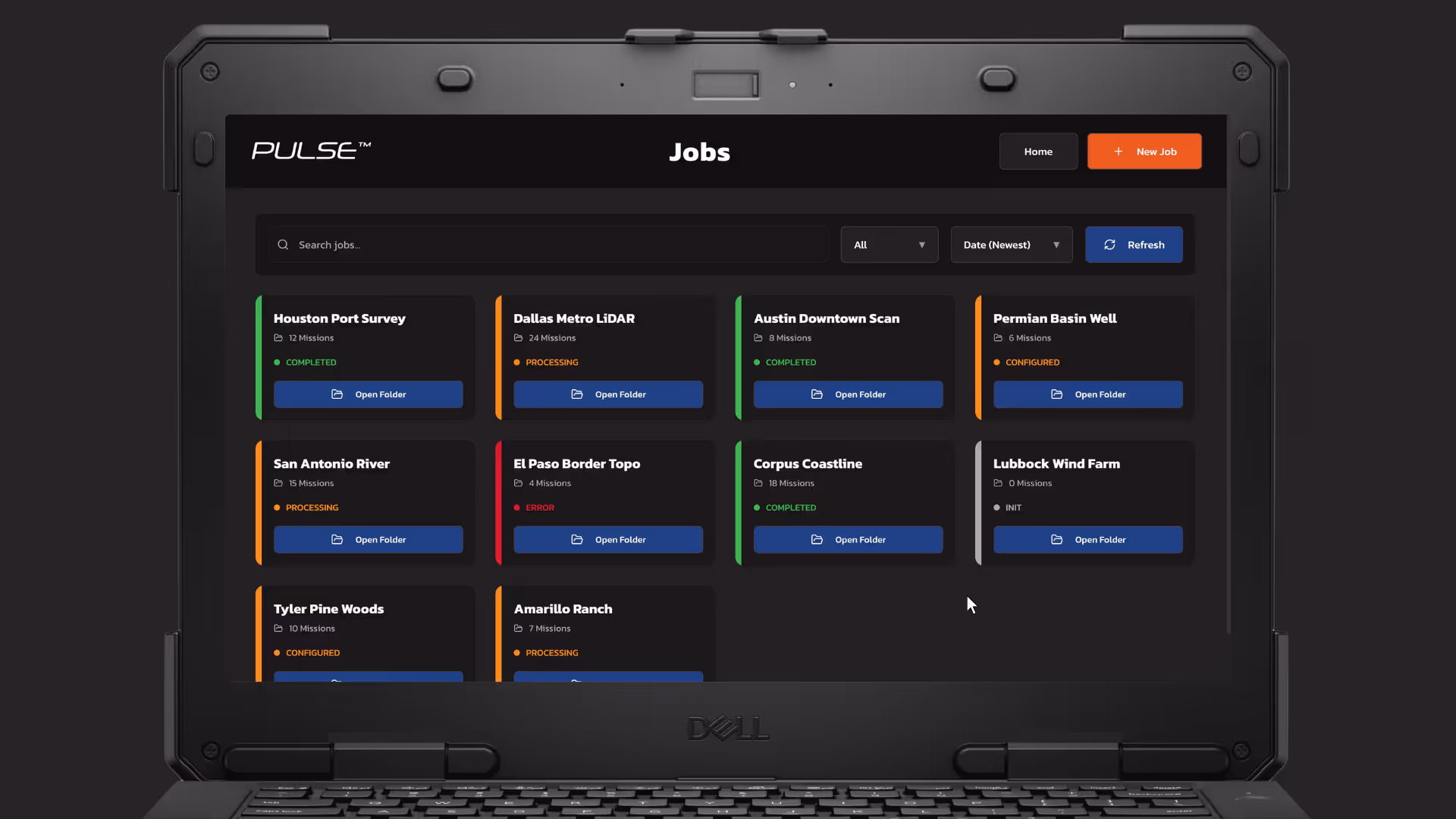 Shot of Magellan on top of case