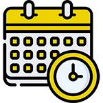 A calendar icon.