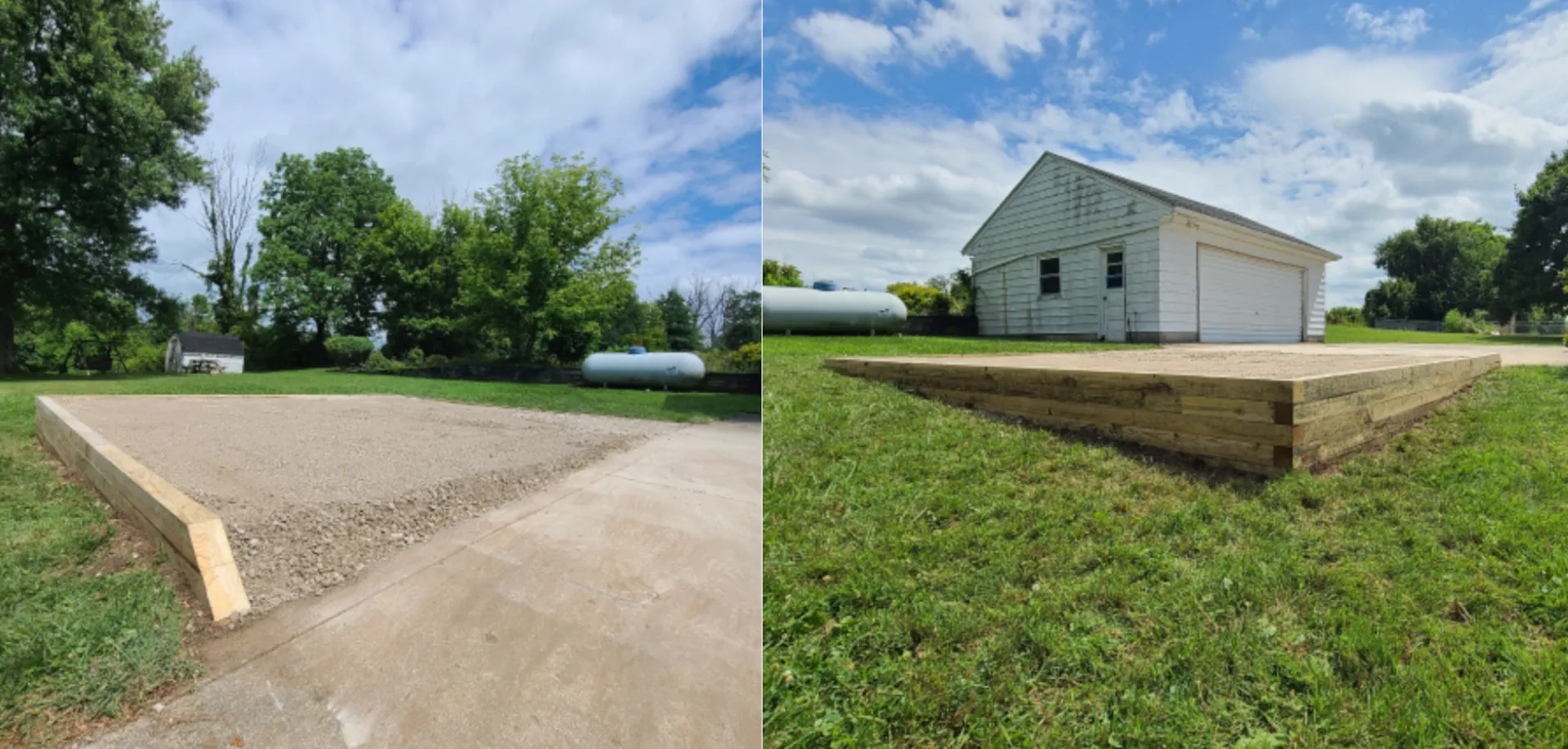 2 different angles of the site all smoothed out and ready to go