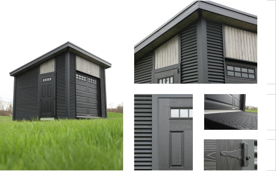 group of shed images focusing on different aspects