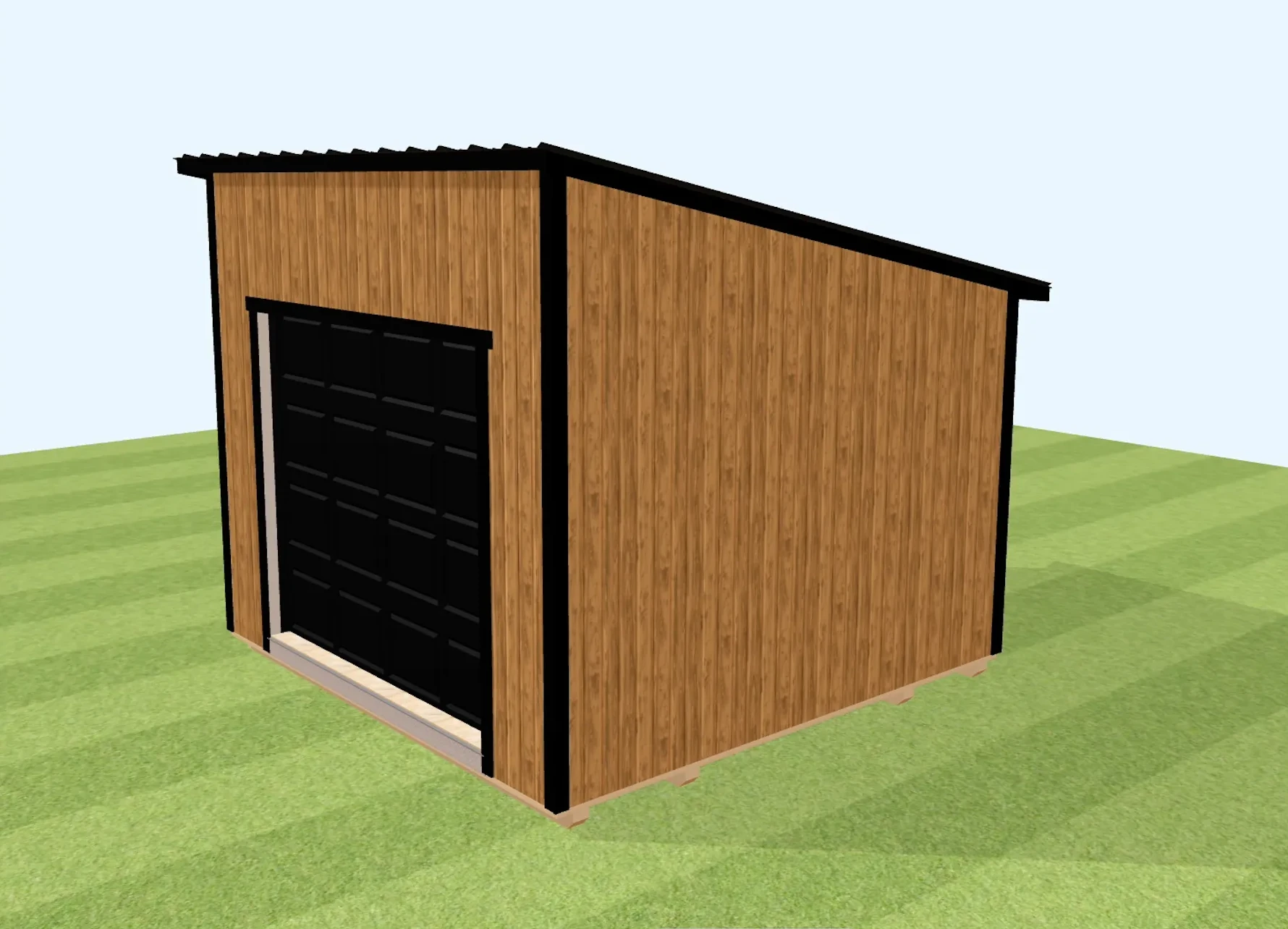 screenshot of shed builder render