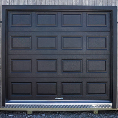 8x7' Standard Vinyl Garage Door black