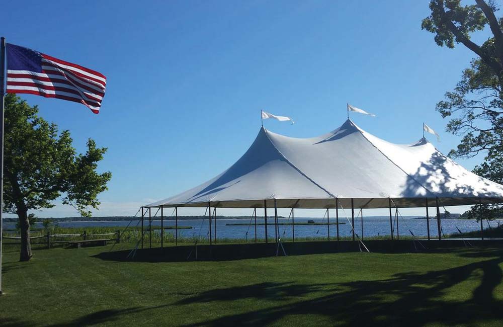 44' High Peak Sailcloth Tent
