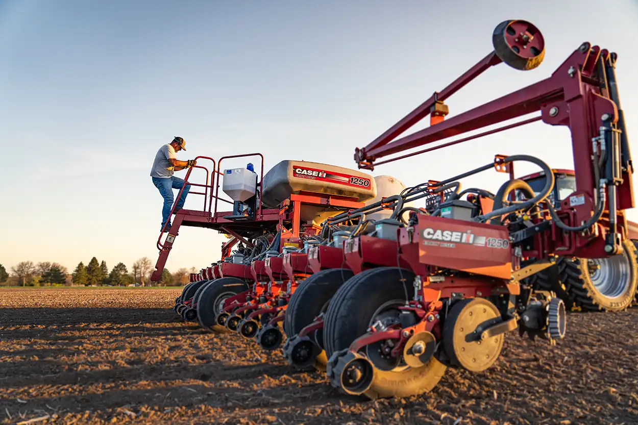 Case IH planter with Dosatron chemical injection system