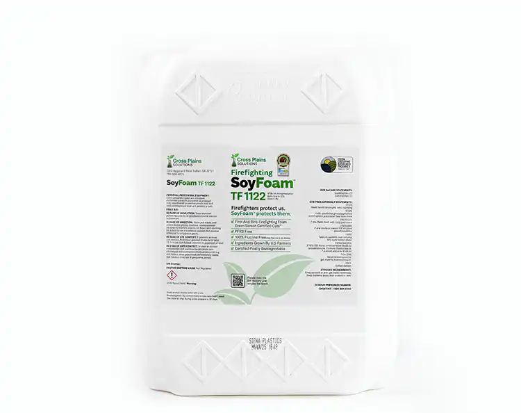SoyFoam in a 5-gallon jug