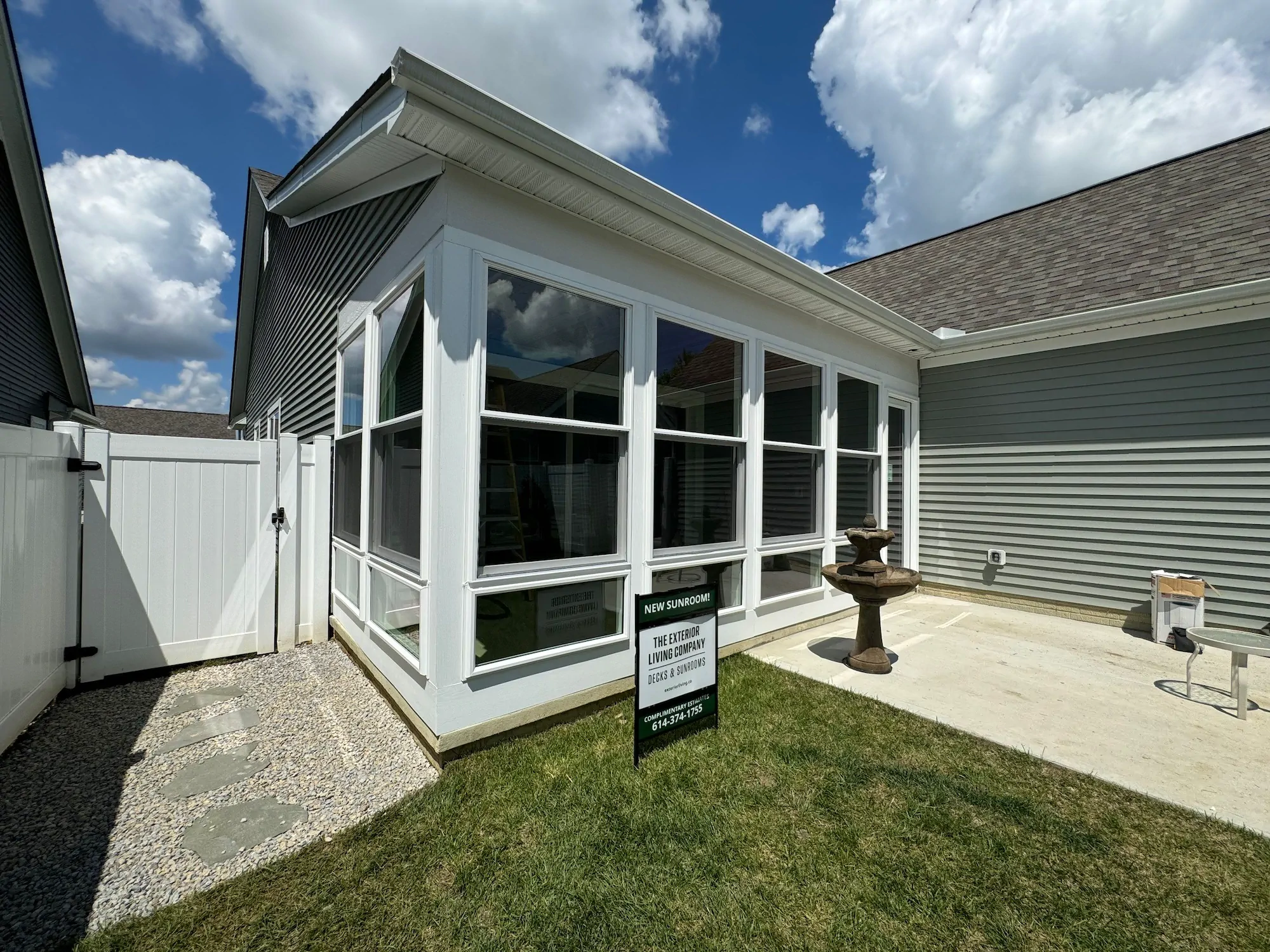 A three season sunroom built by the ELC sunroom contractor team in Columbus.