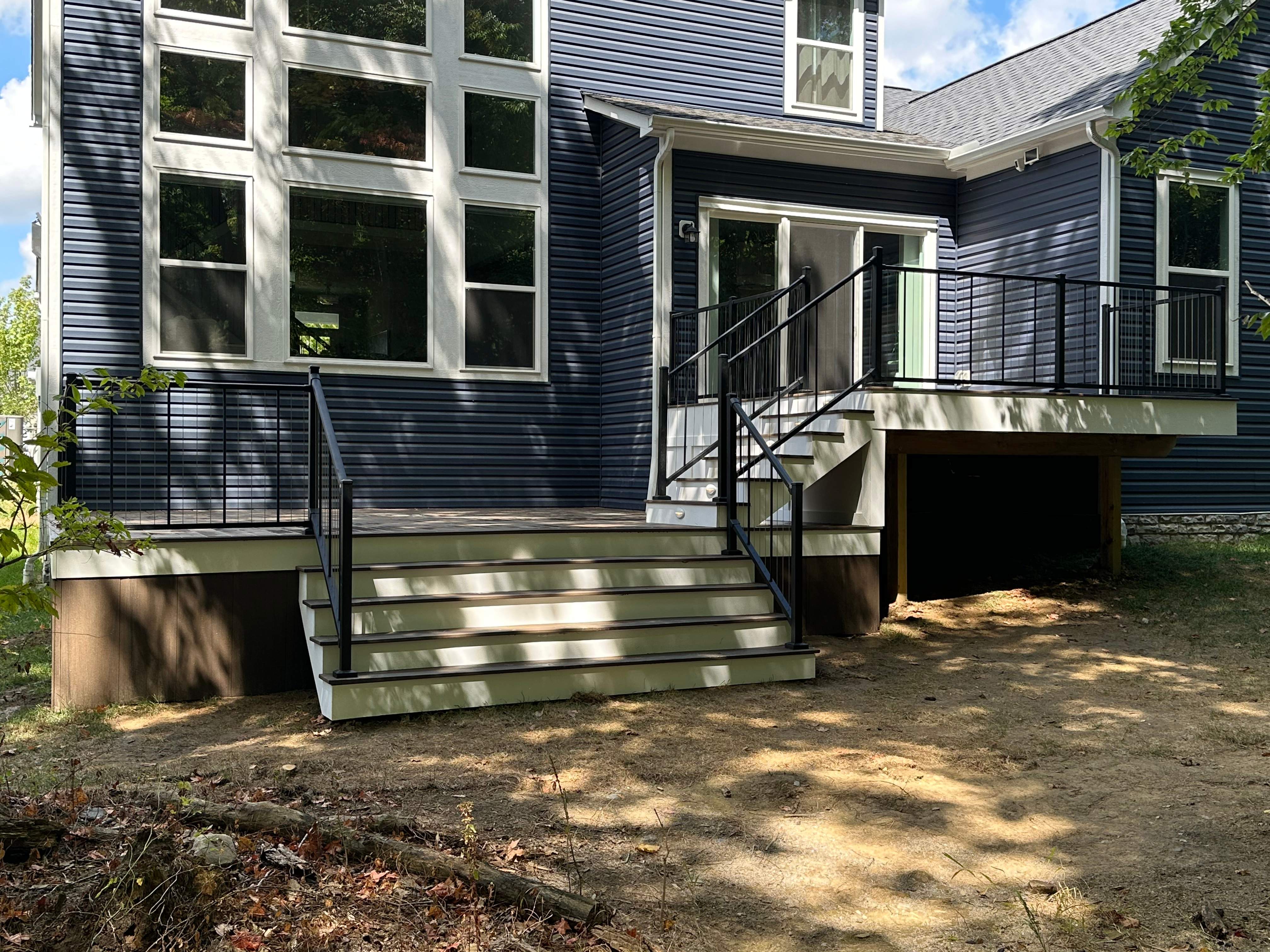 A multi-level composite deck project, by ELC.