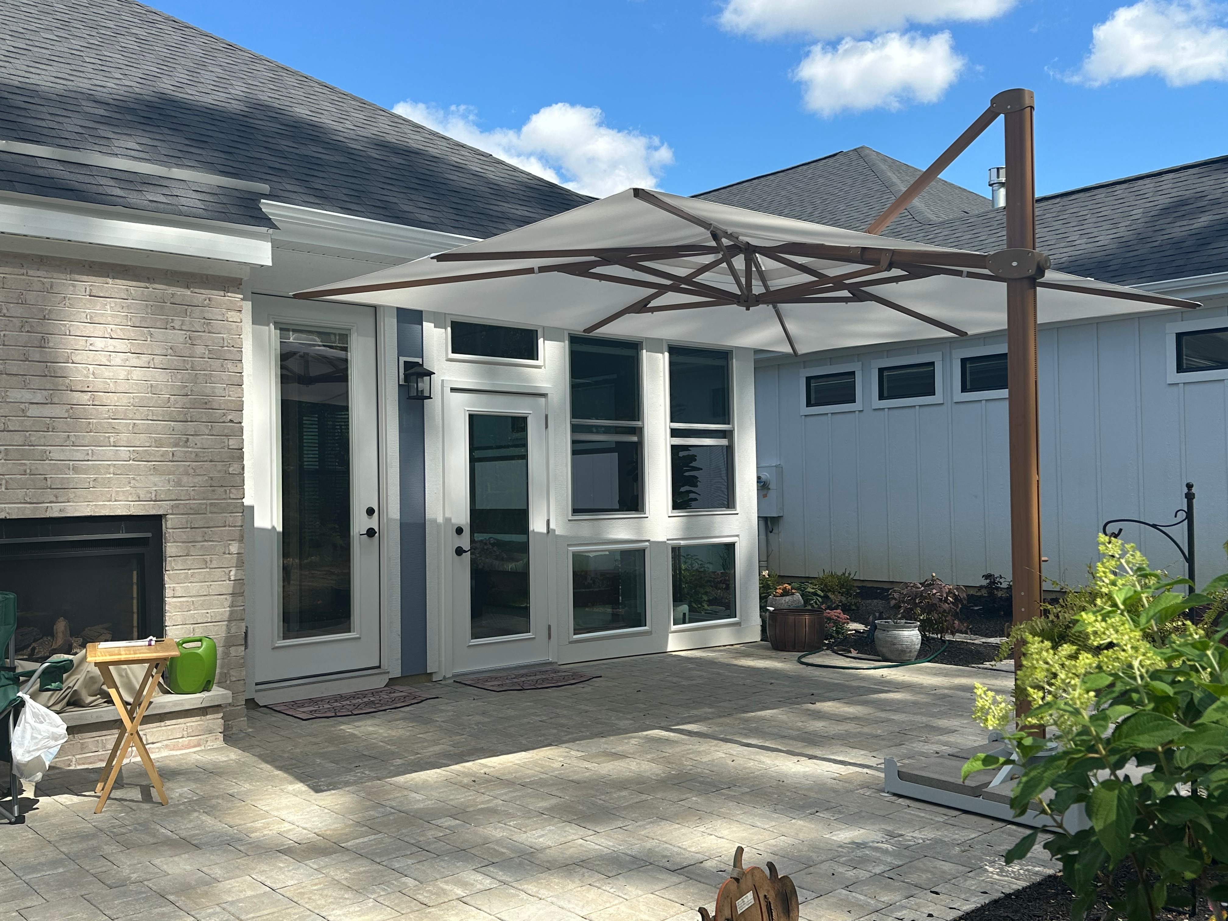 The exterior of a 4-season sunroom in Central Ohio.