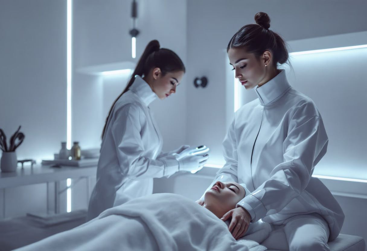 image of treatment in session (for a wellness center)