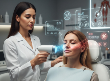 Blue and Red Light Therapy for Rosacea: Understanding the Benefits and Mechanisms