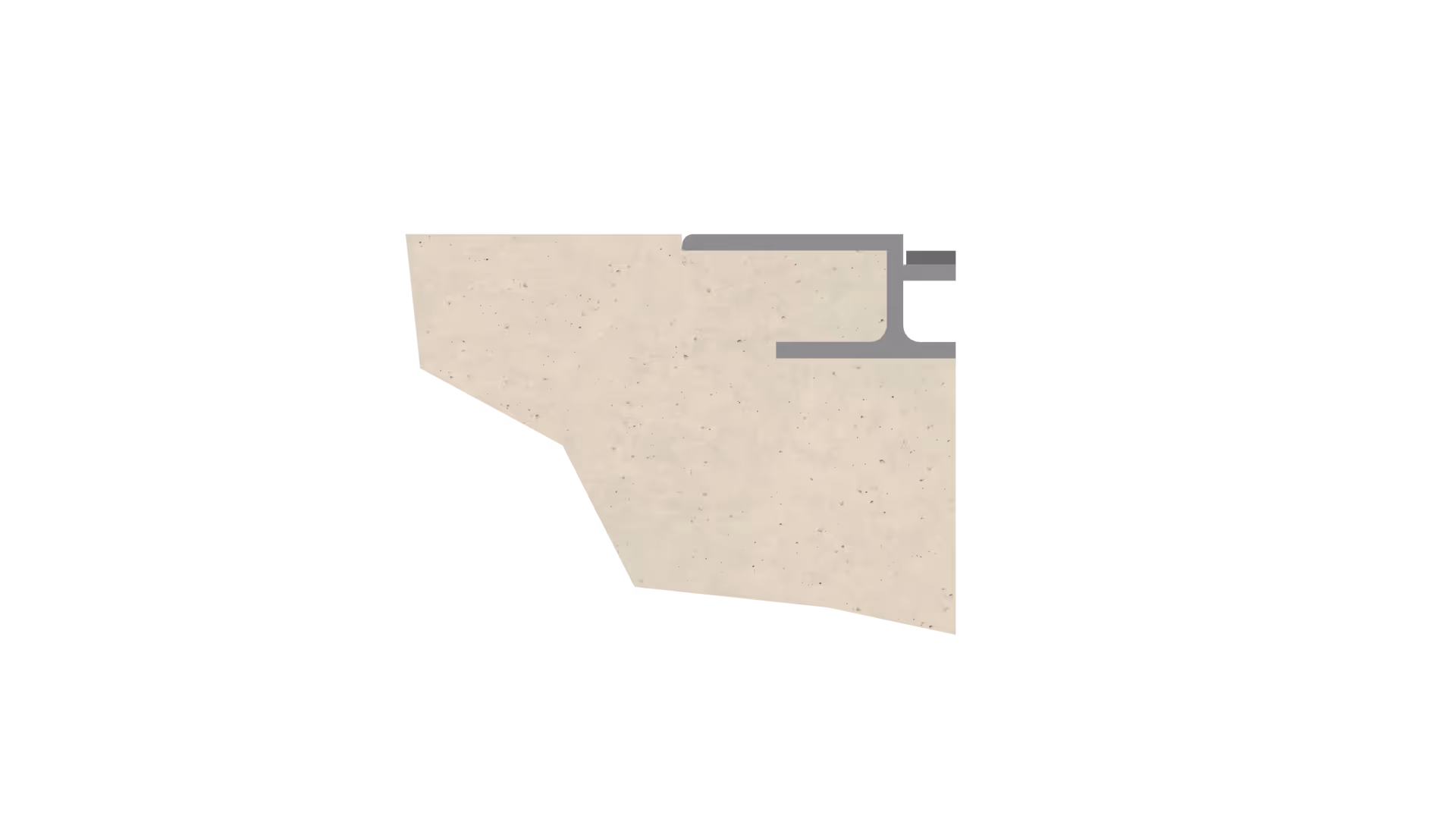 Extruded aluminium angle frame