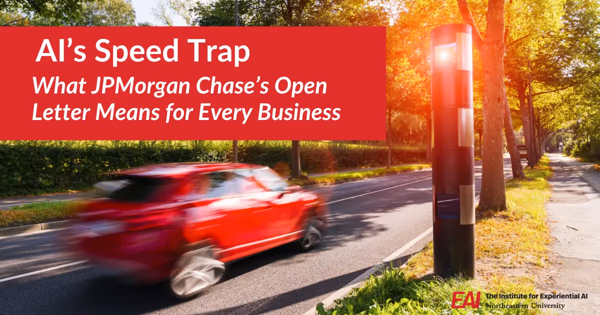 AI’s Speed Trap: What JPMorgan Chase’s Open Letter Means for Every Business