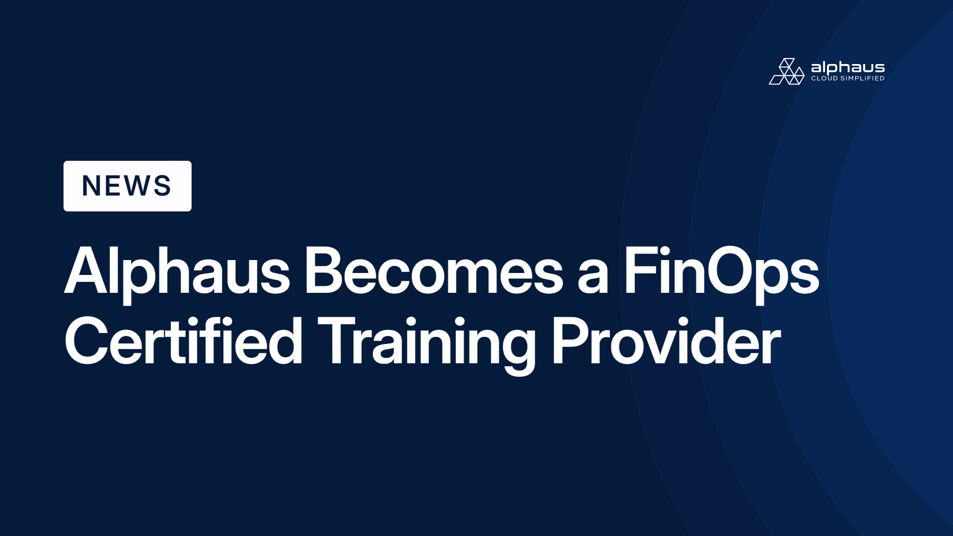 Alphaus Becomes a FinOps Certified Training Provider