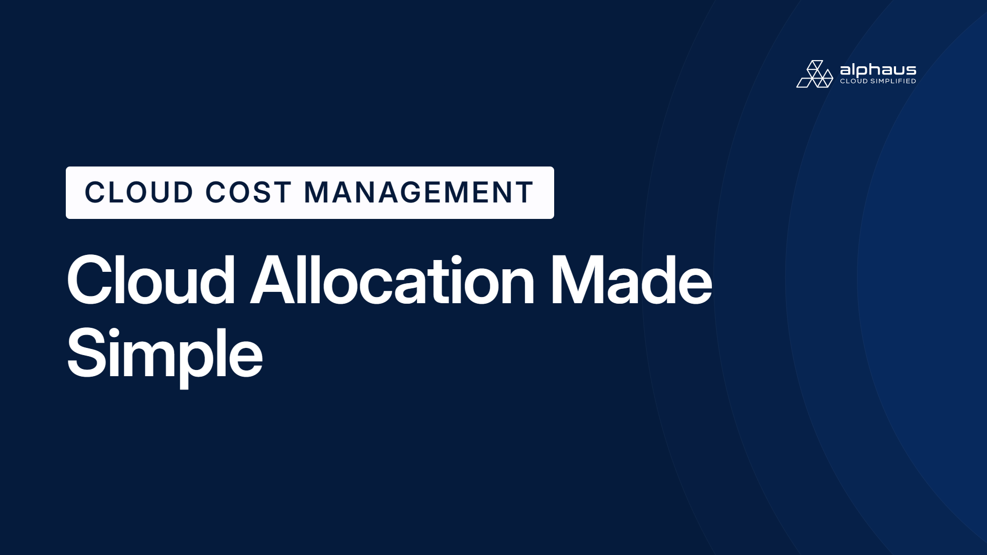 Cloud Allocation Made Simple
