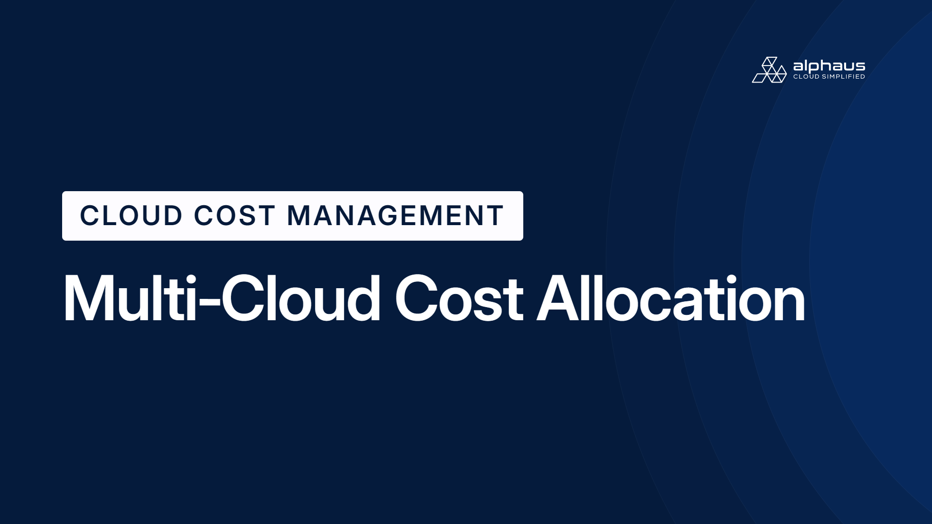Multi-Cloud Cost Allocation