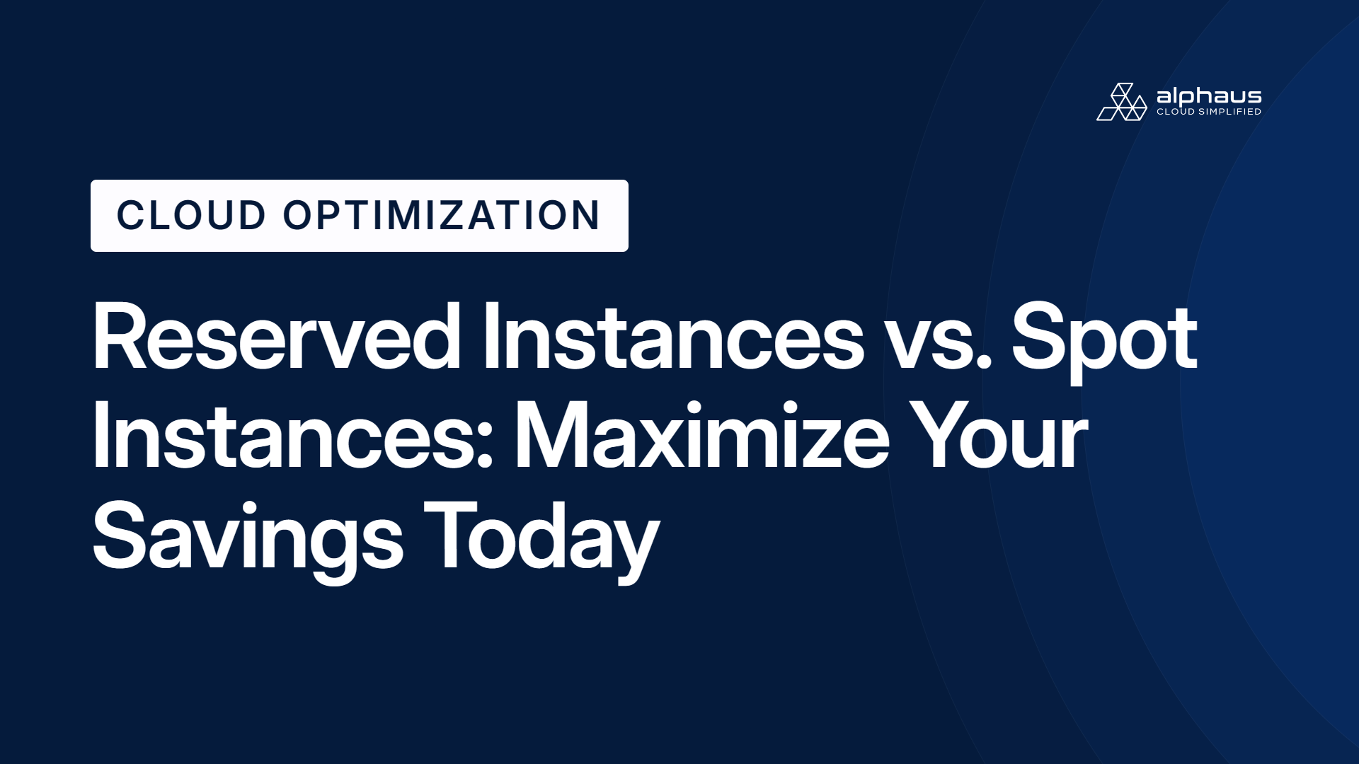 Reserved Instances vs. Spot Instances