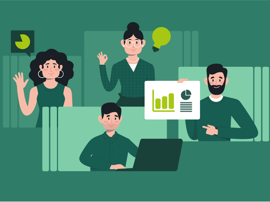 Madeworkers digitale medewerkers aan het werk. Product van Valuso AI.