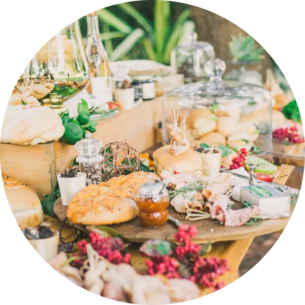 A selection of fancy cheeses