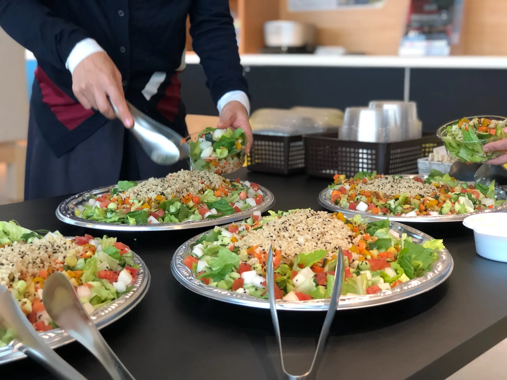 A buffet station