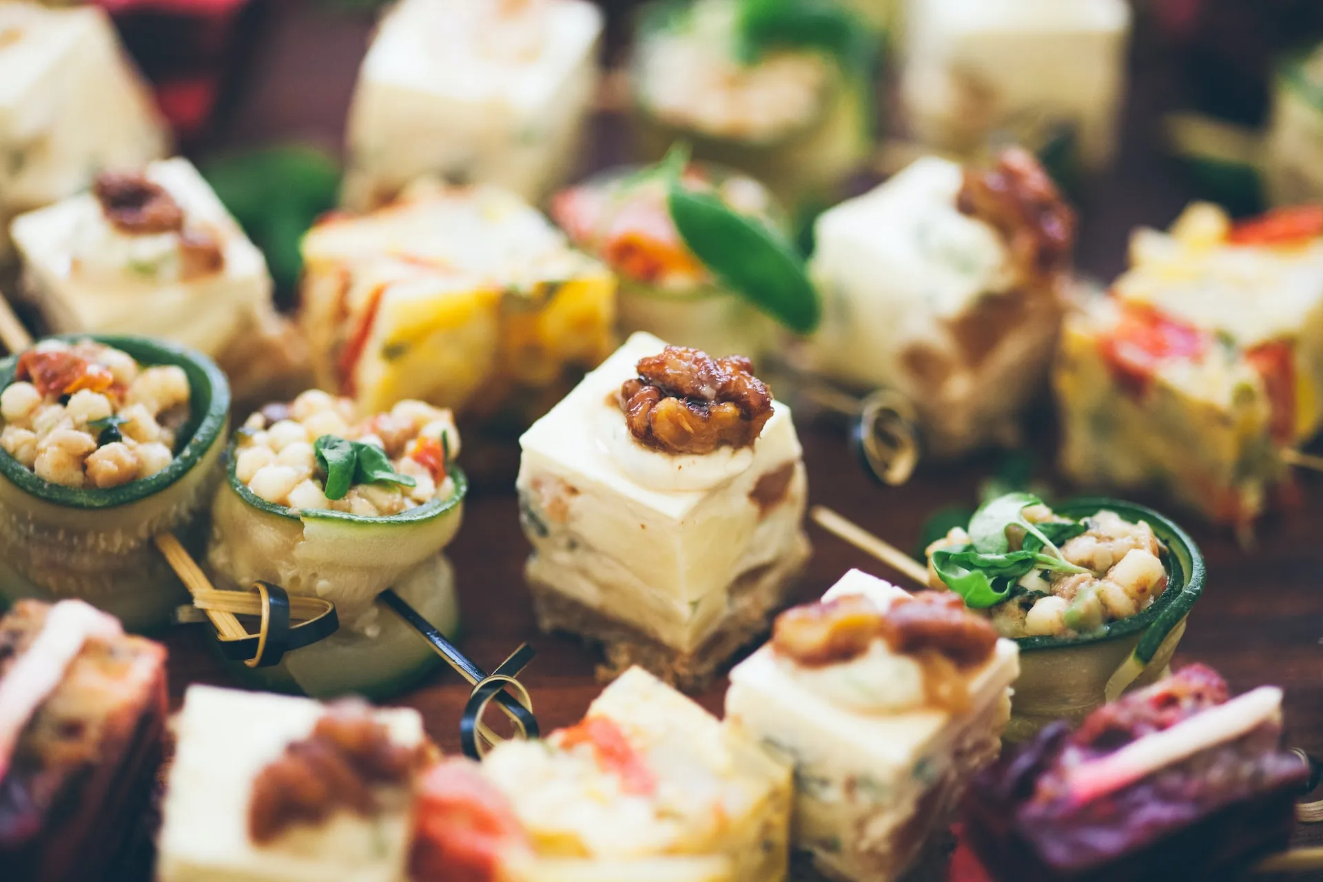 A selection of canapes