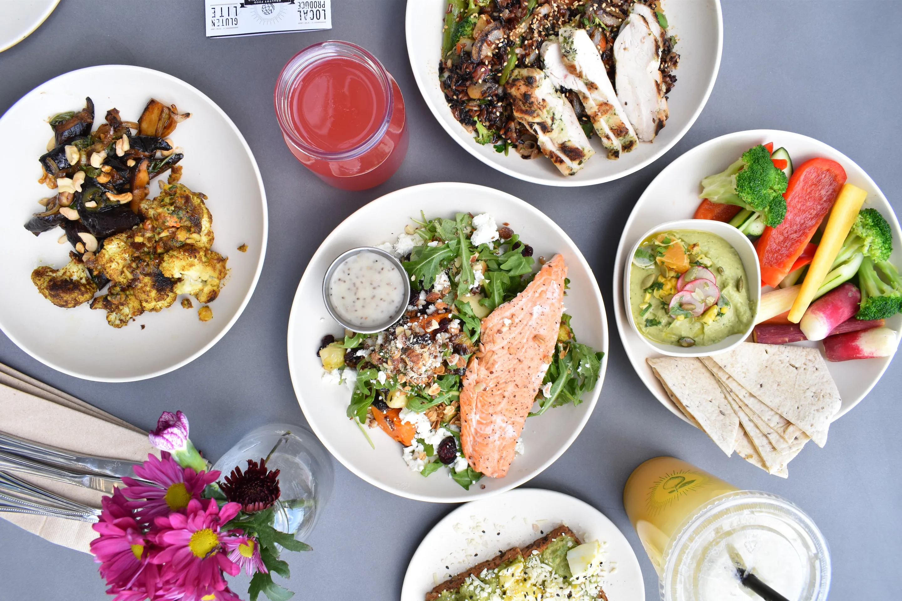 A selection of healthy dishes