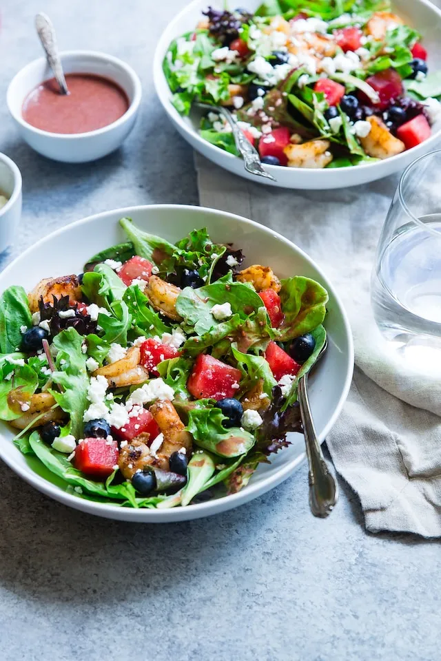 A selection of healthy salads
