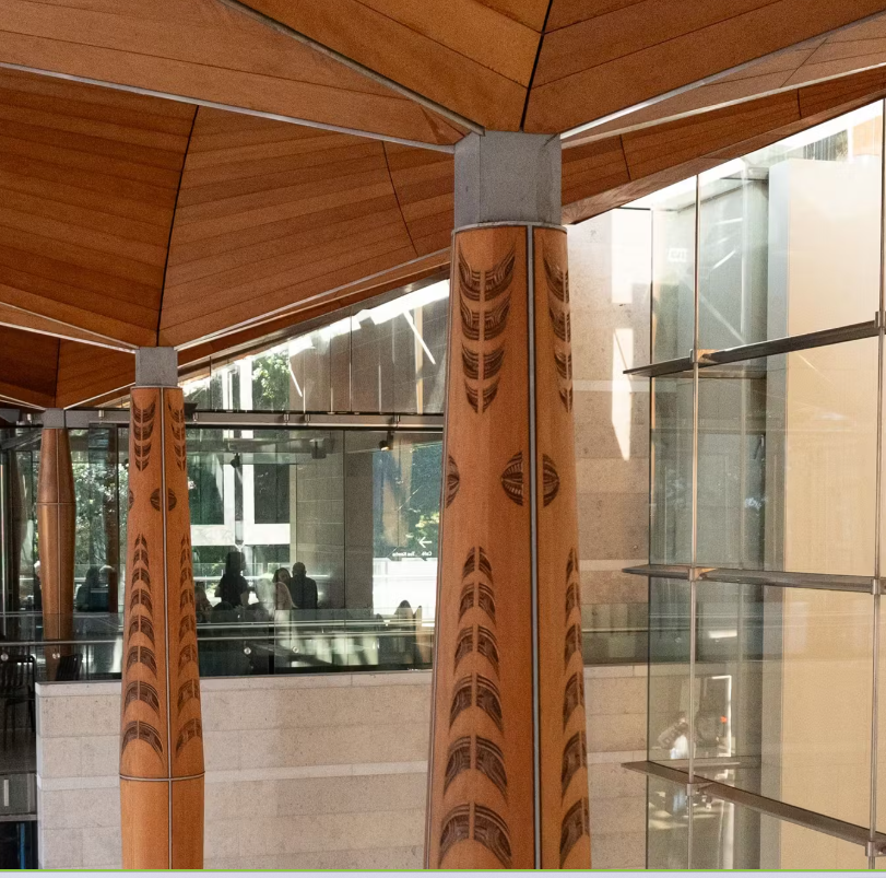 He Aha Te Wā | Moments in Time (2011) with his son Anthony Wilson 📸 Marlaina Key Image from Te Paparahi Toi Māori, Māori art walks in the city centre booklet, Curator Olivia Haddon (Ngāti Manuhiri)