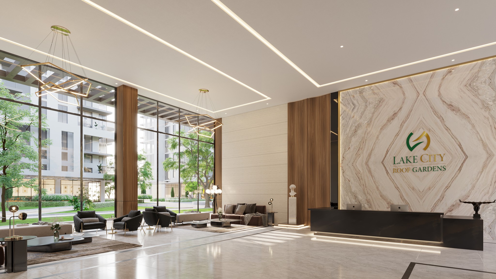 Roof Gardens lobby