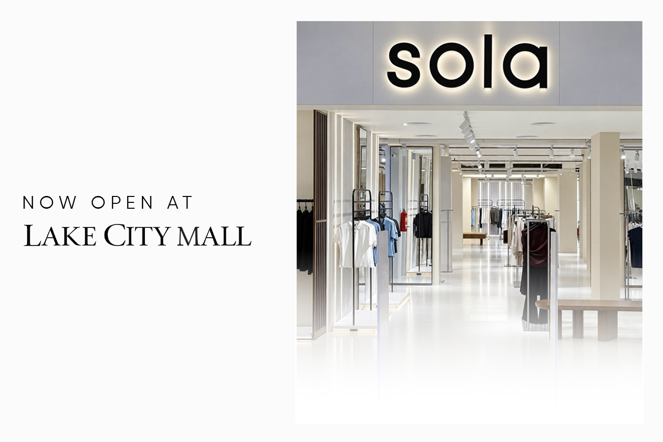 SOLA Is Now Open at Lake City Mall Lahore