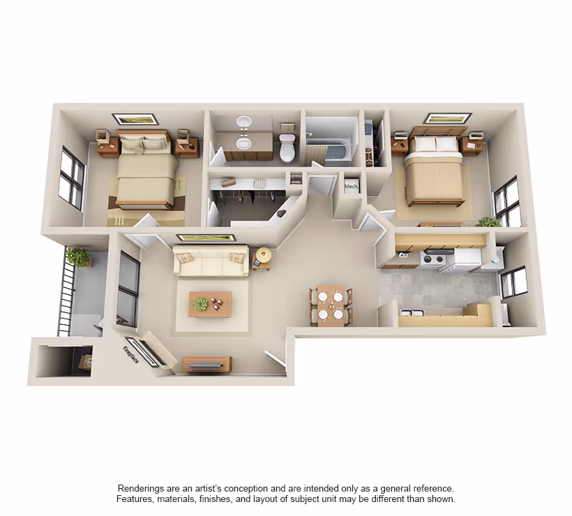 Floor plan layout B1