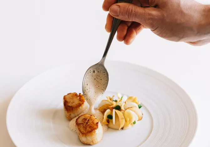 Food tasting at Hotel Chais Monnet & Spa Cognac