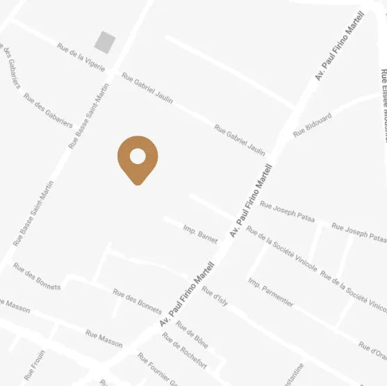 Carte map emplacement Hôtel Chais Monnet & Spa Cognac