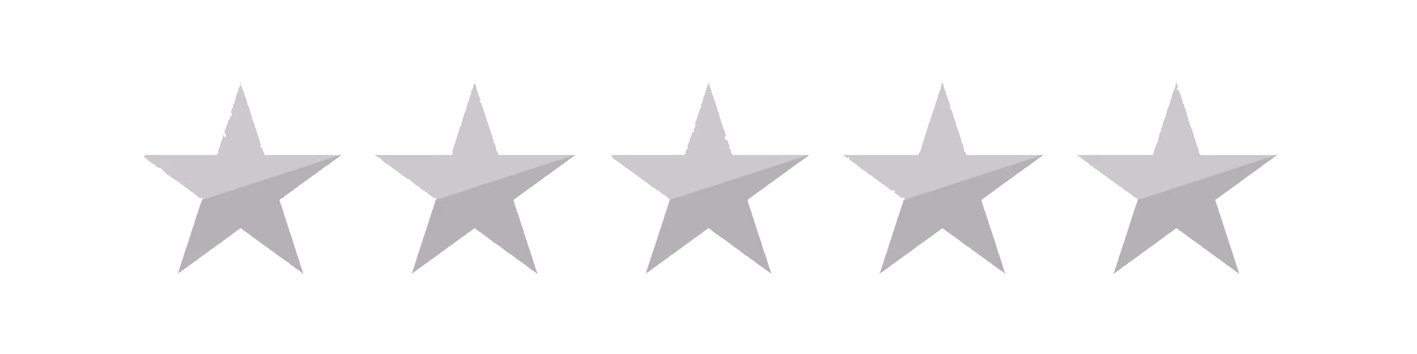 5-star icon, white color