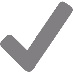 Grey checkmark