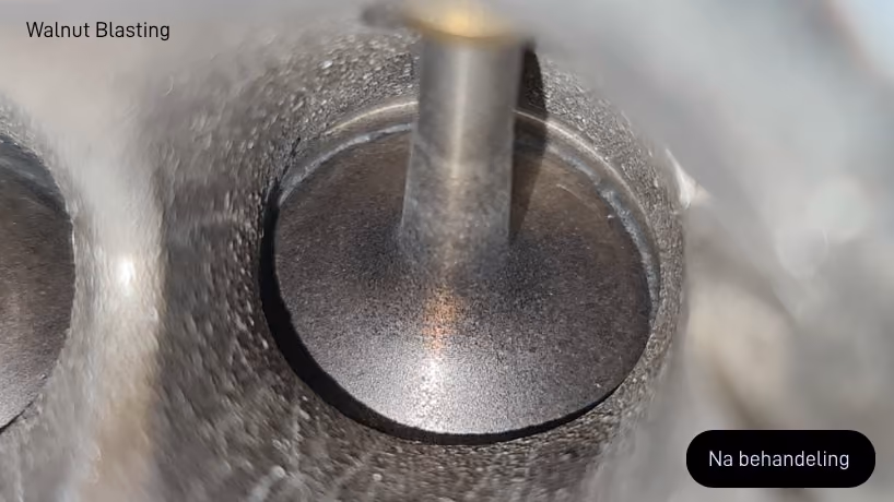 Walnut blasting na behandeling