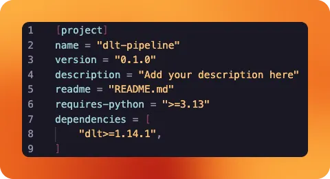 Pipeline Code excerpt