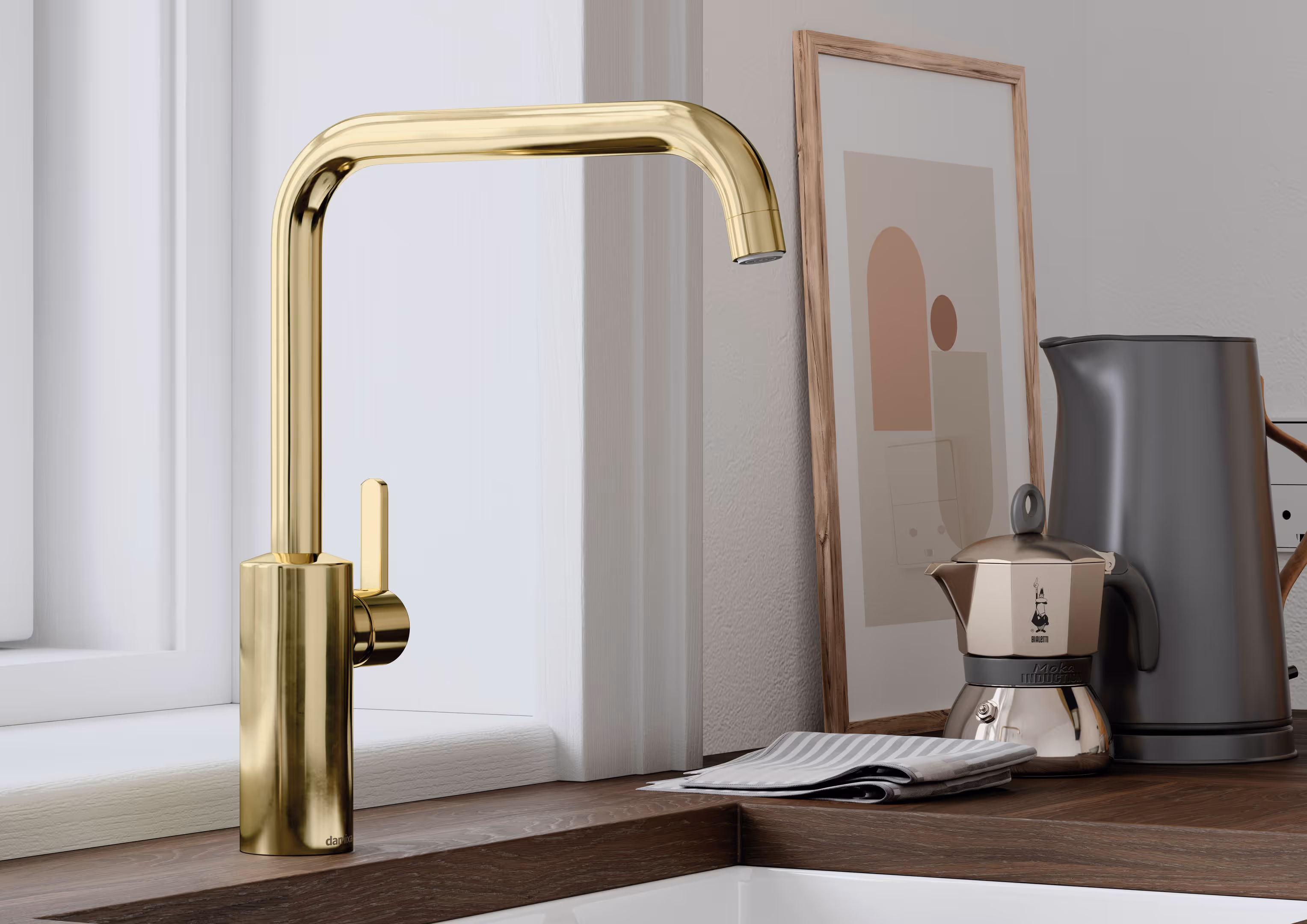 Damixa Silhouet Køkkenarmatur m. høj svingtud