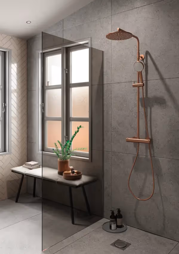 Damixa Silhouet TMC brusearmatur 1/2'' studs ned, rosetter & excentrikker Varenummer: 722157197